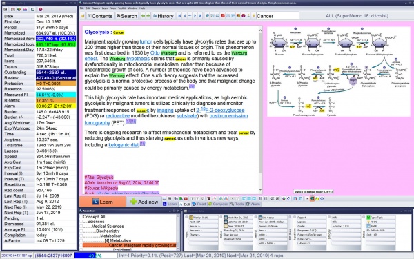 SuperMemo: SuperMemo 18 at the Professional level